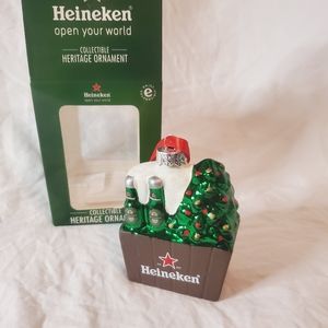 Heineken Collectible Glass Christmas Ornament